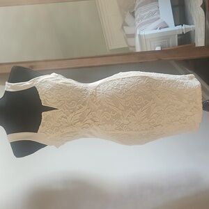 G by Guess Ivory Lace Mini Dress